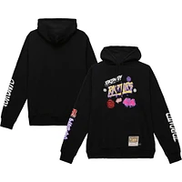 Men's Mitchell & Ness Black Toronto Raptors Slap Sticker - Pullover Hoodie