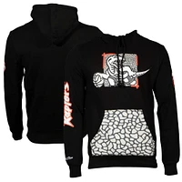 Men's Mitchell & Ness Black Toronto Raptors Tough Skin Pullover Hoodie