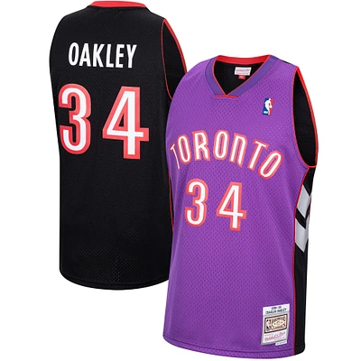 Men's Mitchell & Ness Charles Oakley Purple Toronto Raptors 1999/00 Hardwood Classics Swingman Jersey
