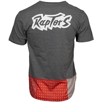 Men's Mitchell & Ness Heather Gray Toronto Raptors Bandana Rug T-Shirt