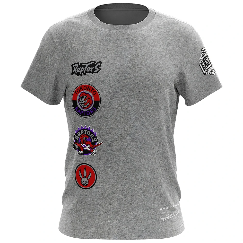 Men's Mitchell & Ness Heather Gray Toronto Raptors City Collection T-Shirt