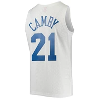 Men's Mitchell & Ness Marcus Camby White Toronto Raptors 1996/97 Hardwood Classics Swingman Jersey