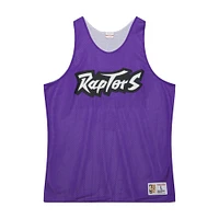 Maillot d'entraînement réversible en maille Hardwood Classics violet/blanc pour homme Mitchell & Ness Toronto Raptors