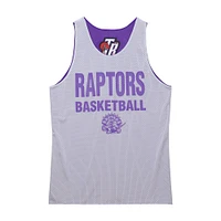 Maillot d'entraînement réversible en maille Hardwood Classics violet/blanc pour homme Mitchell & Ness Toronto Raptors
