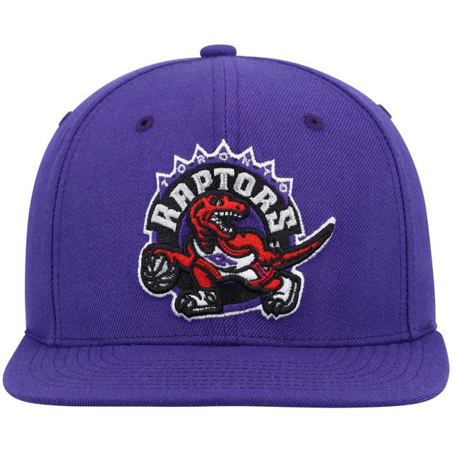 Casquette snapback violet Mitchell & Ness pour hommes des Raptors de Toronto Hardwood Classics Team Ground 2.0