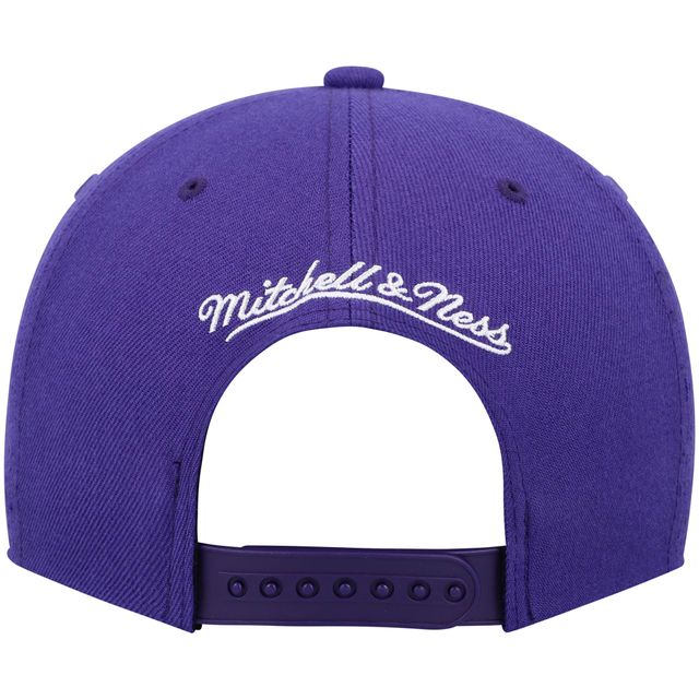 Casquette snapback violet Mitchell & Ness pour hommes des Raptors de Toronto Hardwood Classics Team Ground 2.0