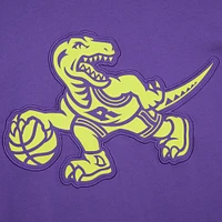 Men's Mitchell & Ness Raptors Purple Toronto Hardwood Classics Neon Nights Premium T-Shirt