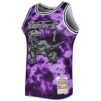 Men's Mitchell & Ness Tracy McGrady Purple Toronto Raptors 1998/99 Galaxy Swingman Jersey