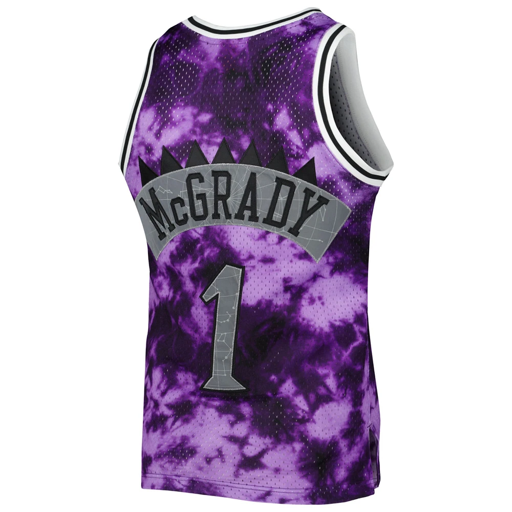 Men's Mitchell & Ness Tracy McGrady Purple Toronto Raptors 1998/99 Galaxy Swingman Jersey