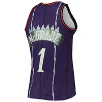 Men's Mitchell & Ness Tracy McGrady Purple Toronto Raptors 1998/99 Hardwood Classics NBA 75th Anniversary Diamond Swingman Jersey