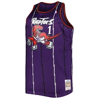 Men's Mitchell & Ness Tracy McGrady Purple Toronto Raptors Big Tall Hardwood Classics 1998/99 Swingman Jersey