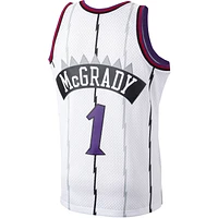 Men's Mitchell & Ness Tracy McGrady White Toronto Raptors 1998/99 Hardwood Classics Swingman Jersey