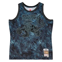 Men's Mitchell & Ness Vince Carter Black Toronto Raptors 1998/99 Tie-Dye Player Swingman - Jersey