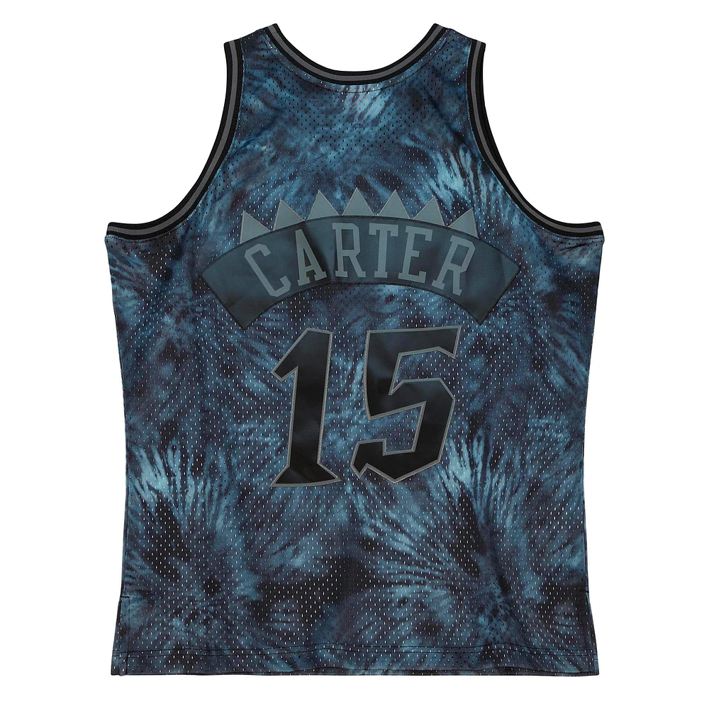 Men's Mitchell & Ness Vince Carter Black Toronto Raptors 1998/99 Tie-Dye Player Swingman - Jersey