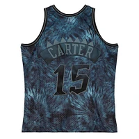 Men's Mitchell & Ness Vince Carter Black Toronto Raptors 1998/99 Tie-Dye Player Swingman - Jersey