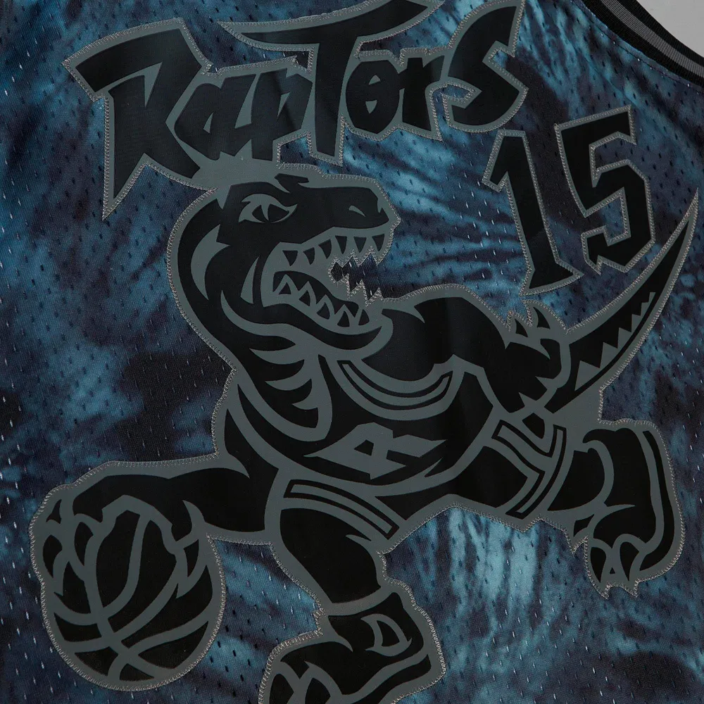 Men's Mitchell & Ness Vince Carter Black Toronto Raptors 1998/99 Tie-Dye Player Swingman - Jersey