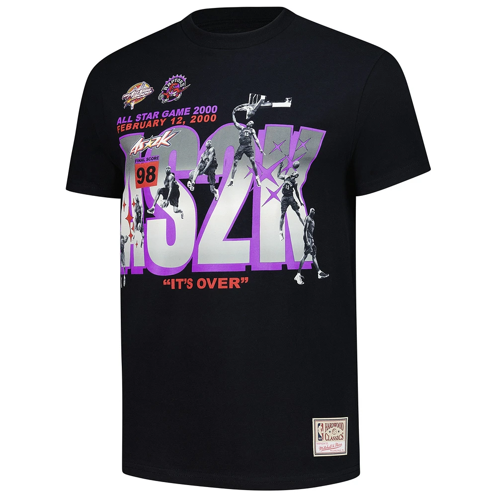 Men's Mitchell & Ness Vince Carter Black Toronto Raptors 2000 All-Star Game It's Over T-Shirt