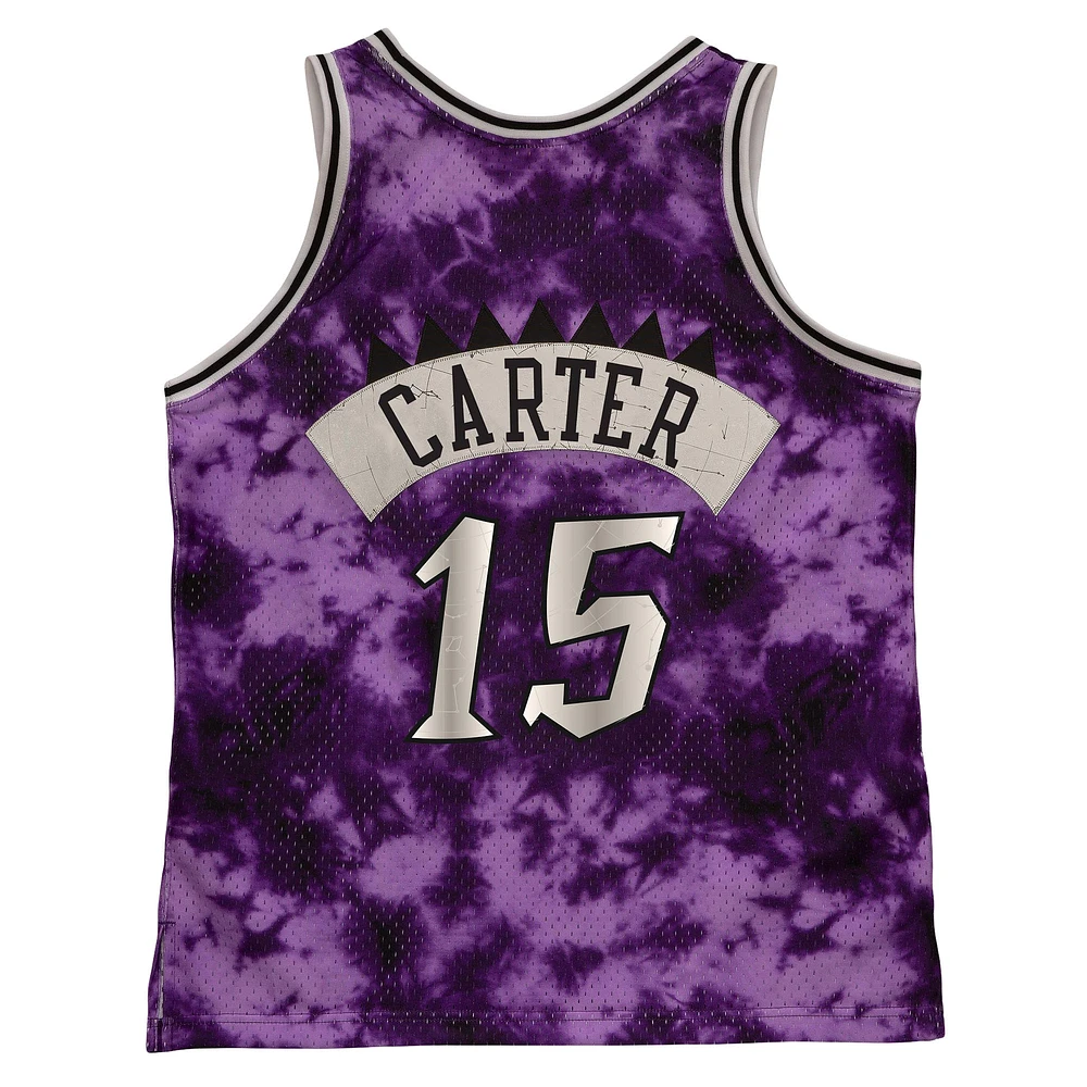 Men's Mitchell & Ness Vince Carter Purple Toronto Raptors 1998/99 Hardwood Classics Galaxy Swingman - Jersey