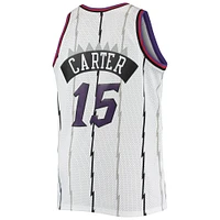 Men's Mitchell & Ness Vince Carter White Toronto Raptors 1998/99 Big Tall Hardwood Classics Swingman Jersey
