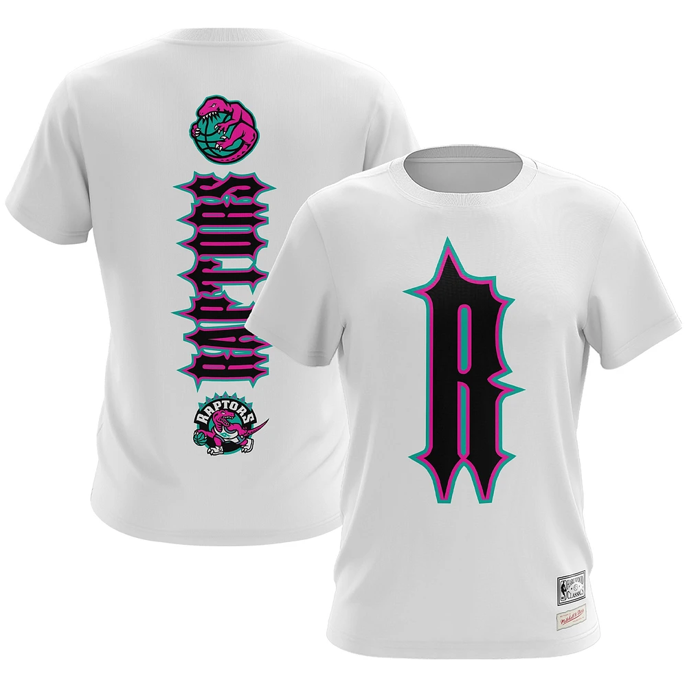 T-shirt Tripstar Toronto Raptors Mitchell & Ness pour homme, blanc