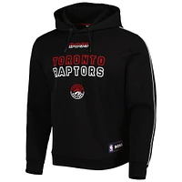 Chandail à capuchon enfiler triple mélange NBA x Hugo Boss pour homme Toronto Raptors Team Bounce noir
