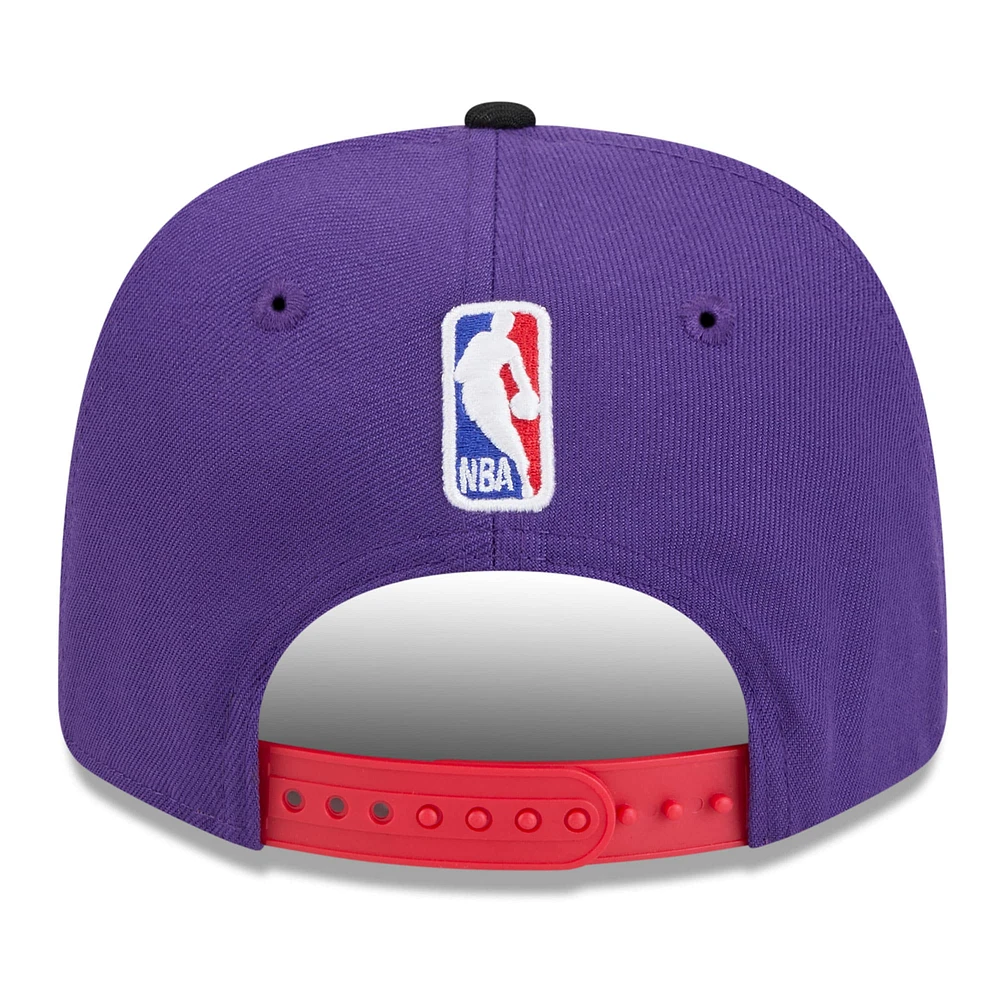 Men's New Era Black/Purple Toronto Raptors 2024/25 City Edition 9SEVENTY Adjustable Hat