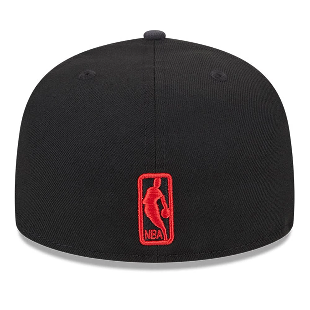 Men's New Era Black 2024 NBA All-Star Game Rally Drive Checkerboard 59FIFTY Fitted Hat