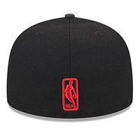 Men's New Era Black 2024 NBA All-Star Game Rally Drive Checkerboard 59FIFTY Fitted Hat