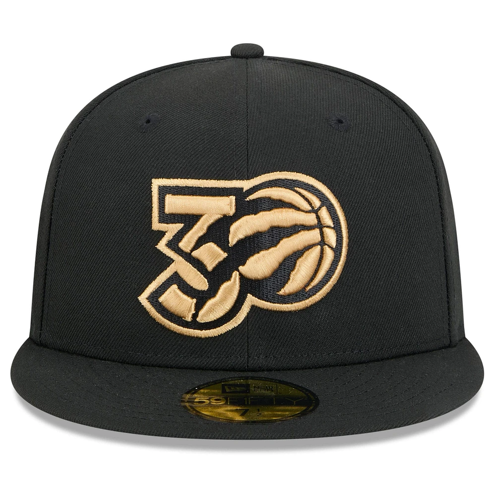 Men's New Era  Black Toronto Raptors 2024/25 City Edition Alternate 59FIFTY Fitted Hat
