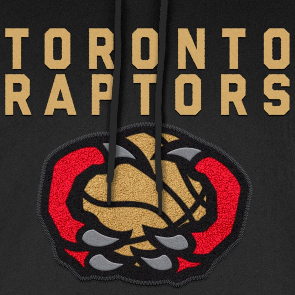 Men's New Era Black Toronto Raptors 2024/25 City Edition Embroidered Pullover Hoodie