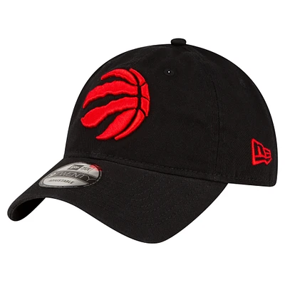 Casquette réglable noire Toronto Raptors Team 2.0 9TWENTY New Era pour hommes