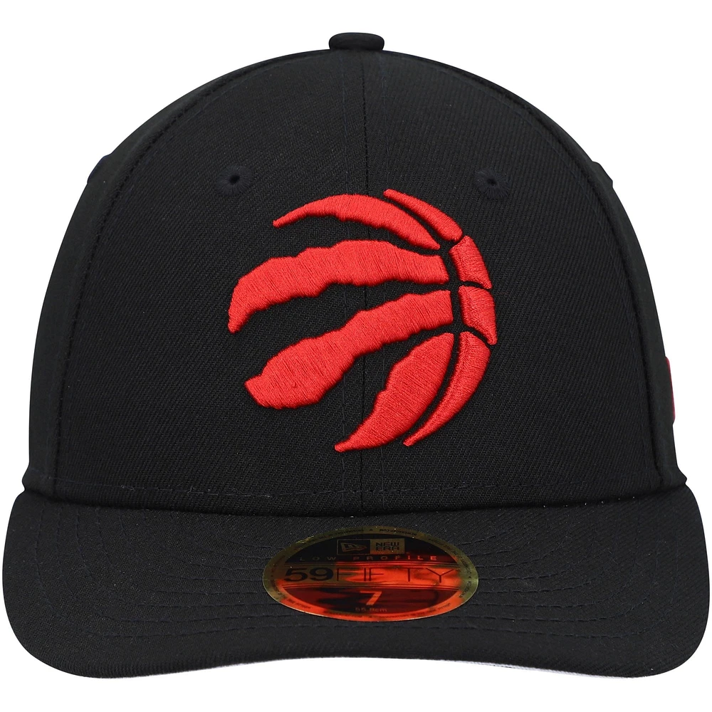 Men's New Era Black Toronto Raptors Team Low Profile 59FIFTY Fitted Hat