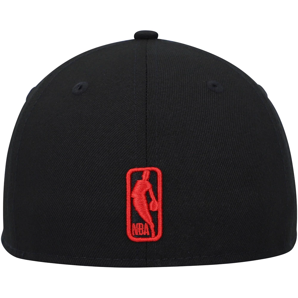 Men's New Era Black Toronto Raptors Team Low Profile 59FIFTY Fitted Hat
