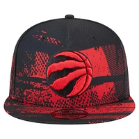 Men's New Era Black Toronto Raptors Tip-Off 9FIFTY Snapback Hat