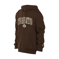 Men's New Era  Brown Toronto Raptors Injection Pullover Hoodie