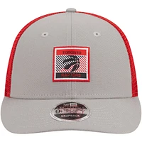 Men's New Era  Gray Toronto Raptors Low Profile 9FIFTY Adjustable Hat