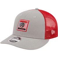 Men's New Era  Gray Toronto Raptors Low Profile 9FIFTY Adjustable Hat