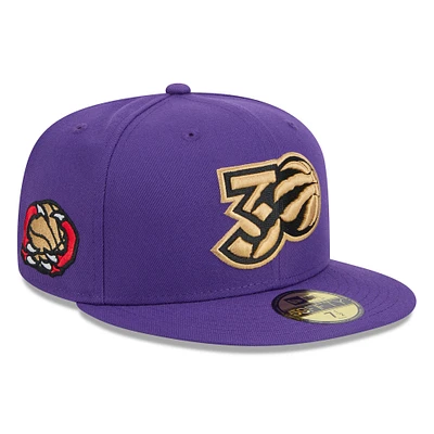 Men's New Era Purple Toronto Raptors 2024/25 City Edition Alternate 59FIFTY Fitted Hat