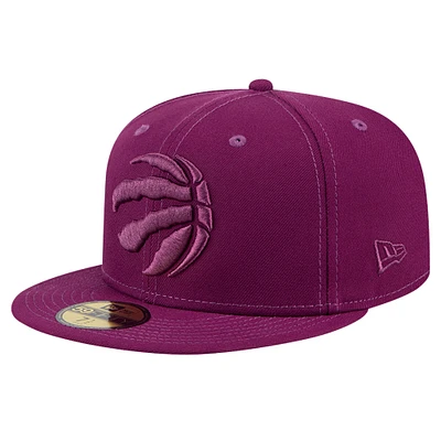 Men's New Era Purple Toronto Raptors Color Pack 59FIFTY Fitted Hat