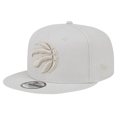 Men's New Era Stone Toronto Raptors Color Pack 9FIFTY Snapback Hat