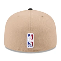 Men's New Era Tan/Black Toronto Raptors 2024 NBA Draft 59FIFTY Fitted Hat