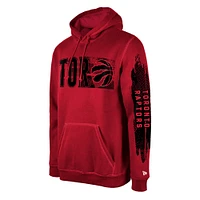 Men's New Era Toronto Raptors Red Tip-Off Collection Pullover Hoodie