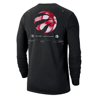 Men's Nike Black Toronto Raptors Essential Air Traffic Control Long Sleeve T-Shirt