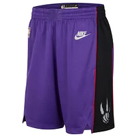 Men's Nike  Purple Toronto Raptors 2024/25 Classic Edition Swingman Shorts