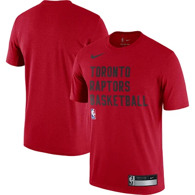 T-shirt d'entraînement pour la performance Sideline Legend des Toronto Raptors 2023/24 Nike rouge homme