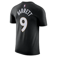 Men's Nike RJ Barrett Black Toronto Raptors 2024/25 City Edition Name & Number T-Shirt