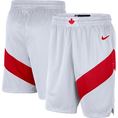Nike Toronto Raptors 2020/21 Swingman Performance pour homme - Blanc Short Édition Association