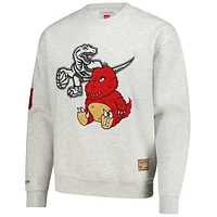 Men's  Oatmeal Toronto Raptors Plush Doll Pullover Crewneck