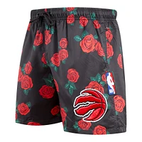 Men's Pro Standard Black Toronto Raptors Roses Woven Shorts