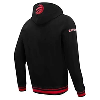 Men's Pro Standard Black Toronto Raptors Script Tail Pullover Hoodie